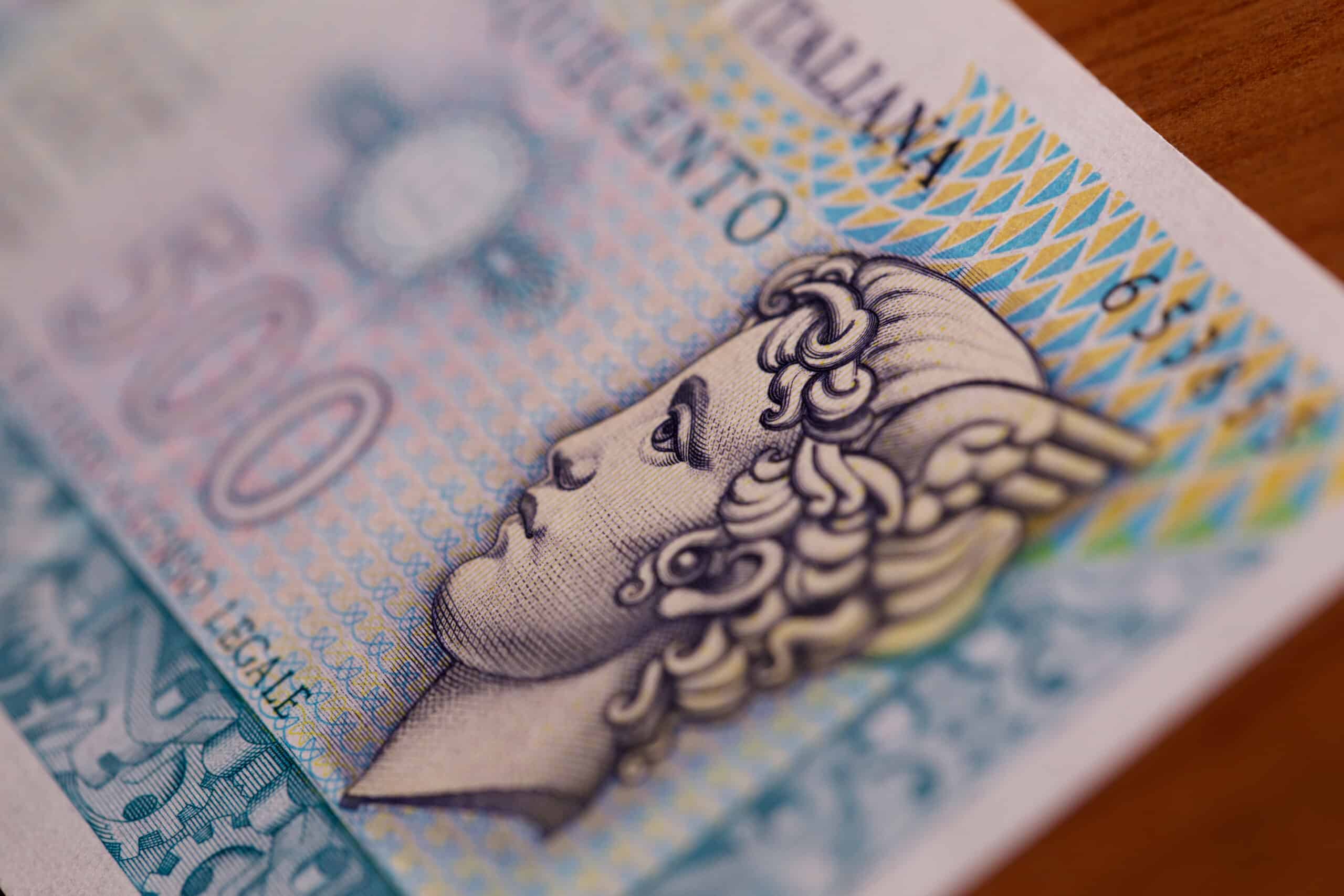 banconota da 500 lire con doppia stampa