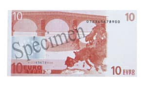 banconota rara da 10 euro specimen